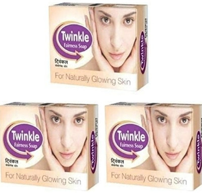 TWINKLE fairness soap 3 pc Skin glow pimples soap 7 days result(3 x 75 g)