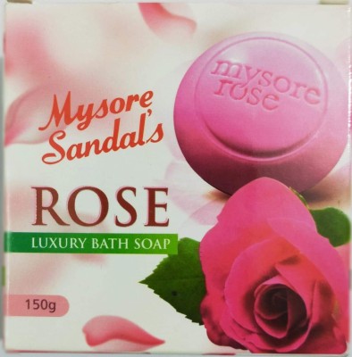 MYSORE SANDAL Rose Soap Pack Of 4(4 x 37.5 g)