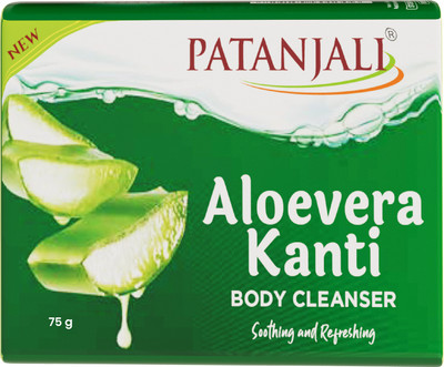 PATANJALI Aloe Vera Kanti Body Cleanser for Soft & Glowing Skin(75 g)
