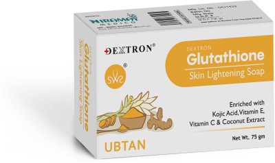 DEXTRON Skin Lightening Soap With Glutathione,Kojic Acid,Saffron Extract,VitaminE & C(75 g)