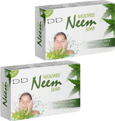 DOOMSDAY WEXCARE NEEM SOAP TULSI FOR HEALHTY SOFT SKIN PACK OF 2(2 x 75 g)