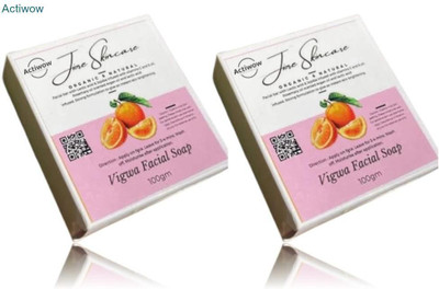 ACTIWOW Jiore Vigwa Face Whitening Facial Soap Brightening & Even Skin Tone Combo(2 x 100 g)