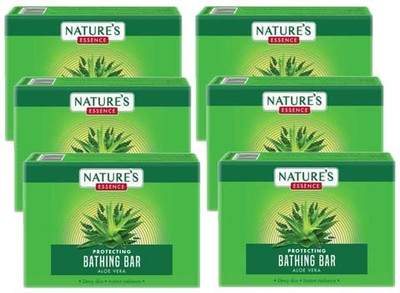 Nature's Essence NATURE'S PROTECTING BATHING BAR ALOE VERA 75GM EACH(6PCS)(6 x 75 g)