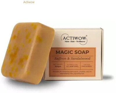 ACTIWOW Magic Soap Cream Glow Bar with Milk and Vitamin C A001(100 g)