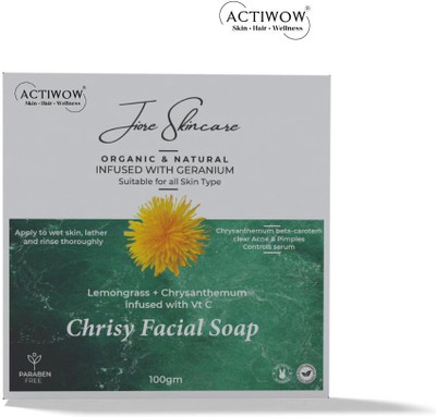 ACTIWOW Jiore Chrisy Soap Velvety Green Tea for Skin Whitening(100 g)
