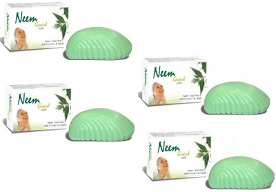 ZEE LAB Neem Guard Soap fights with acne & pimples pack of 4(75gm Each)(4 x 75 g)