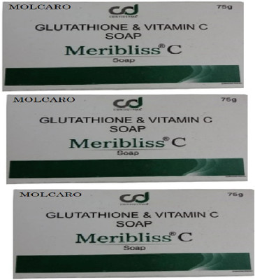 MOLCARO GLUTATHIONE MERIBLISS -C SOAP PACK OF 3(3 x 75 g)