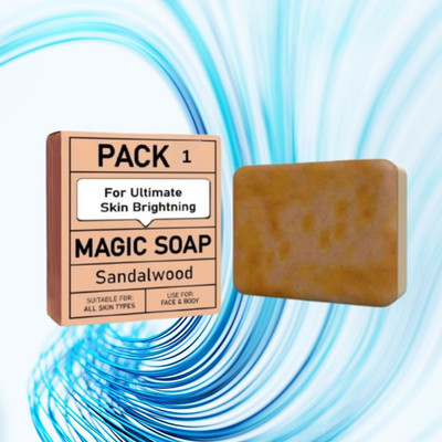 Agonize magic soap Ayurvedic Soap Saffron Sandalwood Glowing Skin (100gm),\(100 g)