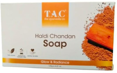 T.A.C The Ayurveda Co. Haldi Chandan Bathing Soap(6 x 100 g)