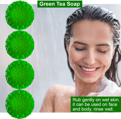 CHITAKSH Citrus Soothe Green Tea Soap (100GM) (PACK OF 4)(4 x 100 g)
