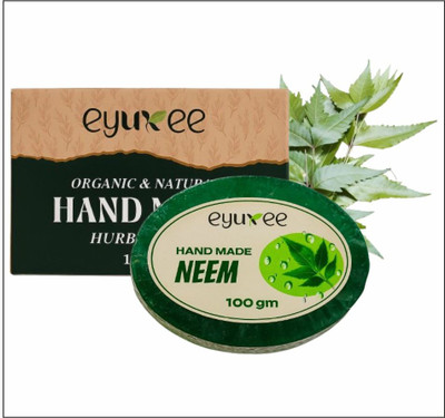 eyuxee neem bathing soap bar with pure neem oil(100 g)