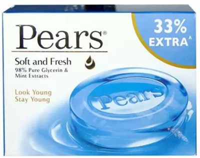 Pears Bathing Bar Soft & Fresh 100 G Pack of 3(3 x 100 g)