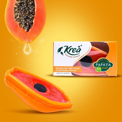 KREA Papaya 3 in 1 Soap(3 x 100 g)