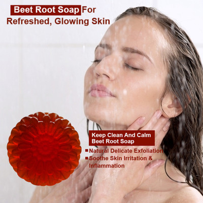 panthi Beet Root Soap Bar Black 100g (100 g) (100GM) (PACK OF 1)(100 g)