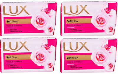LUX Soft Glow Rose & Vitamin E Soap(4 x 25 g)