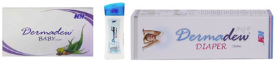H&H Dermadew baby soap_125g+Dermadew baby shampoo _80ml+Dermadew diaper cream_50g(250 g)