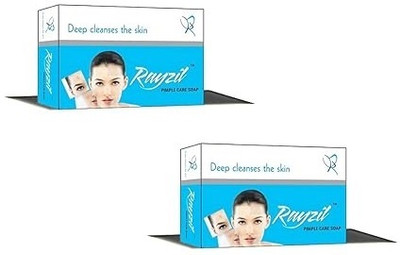 Rayzil Pimple Ca re Soap for Acne, Pimple, Sun Tan, Blemishes, Fine Lines, Darkspots(2 x 75 g)