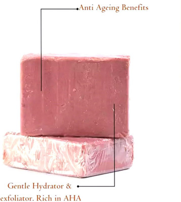 Derma Handmade Kaolin Rose Clay Soap Bar | Shea Butter | Organic | No Synthetic(5 x 100 g)