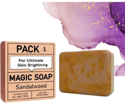 Agonize magic soap Body Herbal Ayurvedic Saffron Sandalwood beauty soap (100gm),\(100 g)