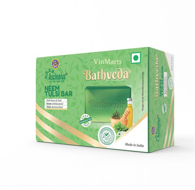 vinmarts BATHVEDA NEEM TULSI BAR(3 x 41.67 g)