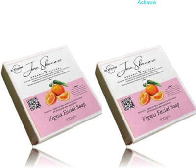 ACTIWOW Jiore Vigwa Soap for Even, Fresh, Radiant Skin Combo(2 x 100 g)