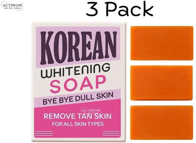 ACTIWOW Korean Soap for Tan Repair Glow 3PCS(3 x 33.33 g)