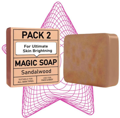 Agonize Ayurveda Magic Soap - Remove Body Tan, Glow & Even Skin Tone (200g)[(2 x 100 g)