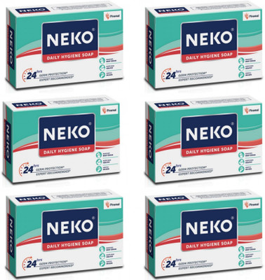 NEKO Daily Hygiene Soap, 24 hours Germ Protection 100g Pack of 6 PC..(6 x 100 g)