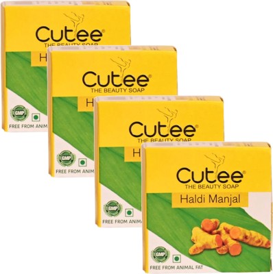 Cutee Haldi Manjal, The Beauty, Soap - 100g (Pack Of 4)(4 x 100 g)
