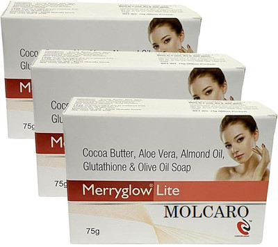 MOLCARO MERRYGLOW LITE SKINCARE SOAP PACK OF 3(3 x 75 g)