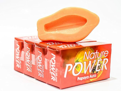 nature power Papaya Aura Soap 4X125G(4 x 125 g)