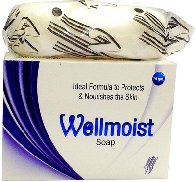 WELLMOIST SOAP FOR, SOFT & SUPPLE SKIN SOAP 75GM, 6PCS.(6 x 75 g)
