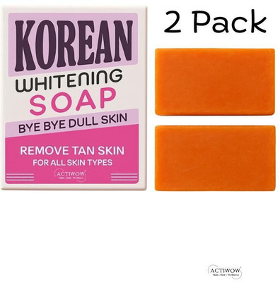 ACTIWOW Korean Soap with Whitening Glow Radiance 2PCS(100 g)