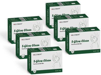 DEXTRON S-Glow Clean Soap for Clear & Fresh Skin – 75g(6 x 75 g)