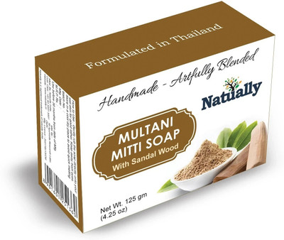 Natually Handmade - Artfully Blended Multani Mitti Soap(125 g)
