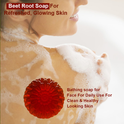 panthi Beet Root Handmade Soap (100GM) (PACK OF 1)(100 g)