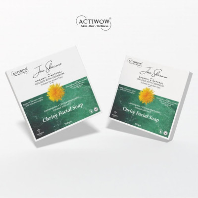 ACTIWOW Jiore Chrisy Soap Detoxifying Coconut Oil for Damage Repair CS01(2 x 50 g)
