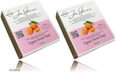 ACTIWOW Jiore Vigwa Facial Soap for Clear Tone & Smooth Glow Combo(2 x 100 g)
