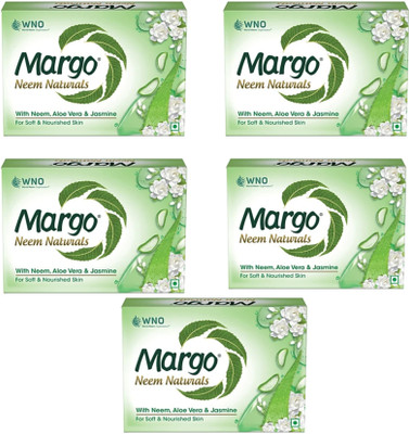 Margo NEEM ALEO VERA & JASMINE SHOP 100 G PACK OF 5 PC(5 x 100 g)