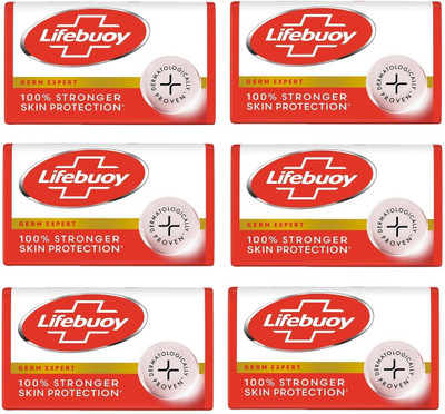 LIFEBUOY Total - 10 Soap, Stronger Germ Protection(6 x 125 g)