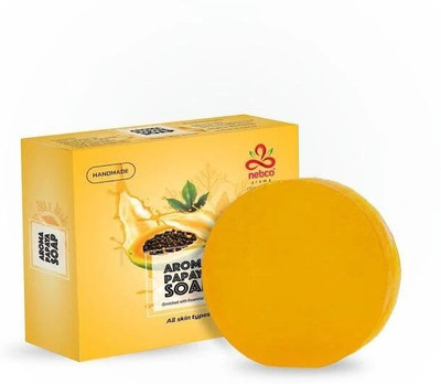 nebco aroma Papaya Soap Nourishing & Anti-Aging Properties for Smooth, Soft & Young Skin(250 g)