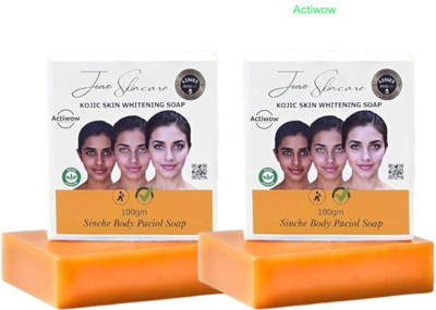 ACTIWOW Jiore Skincare Sinche Kojic Soap for Renewed, Even Skin Set(2 x 100 g)