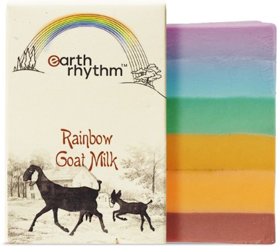 Earth Rhythm Rainbow Goat Milk Body Soap, Deeply Moisturise & Soften Skin, for Uniesx - 100gm(100 g)