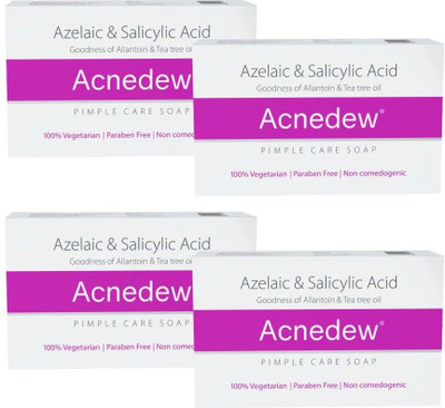 Acnedew Antiacne & Antipimple Soap 75 gm| Aloe & Salicylic Acid(4 x 18.75 g)