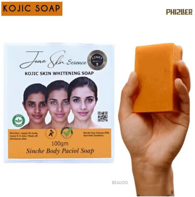 phizller Jiore Skincare Sinche Kojic Soap Deep Action Radiant Glow Pack for Women & Men(100 g)