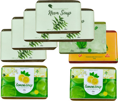linic HERBAL NEEM SOAP(5), ALOE VERA(1), LEMON(2), PAPAYA(1)(9 x 100 g)