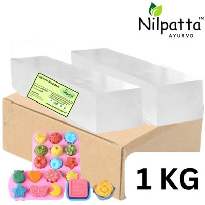 Nilpatta Ayurved Melt And Pure Natural Clear Soap Base 1 kg(1000 g)