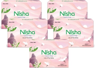 Nisha Luxury Soap For Women Lily of The Valley 100 gm Each (Pack of 5)(5 x 100 g)