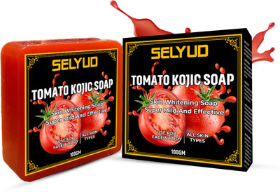 Selyud Tomato Kojic Soap | All Skin Types (100 GM)(100 g)