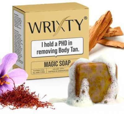 Wrixty Velvet Touch Soap – Natural Saffron and Sandal Essence Pack of 1(100 g)
